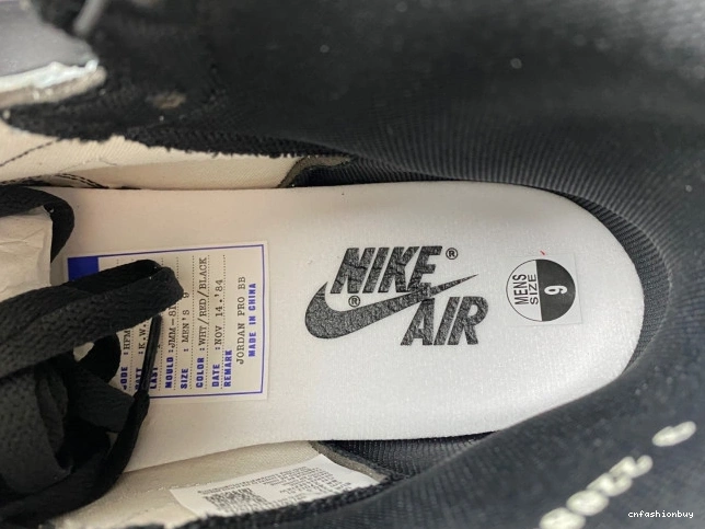 White Jordan Black 1 High 85 Retro BQ4422-001 (2023) 0727